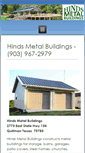 Mobile Screenshot of hindsmetalbuildings.com
